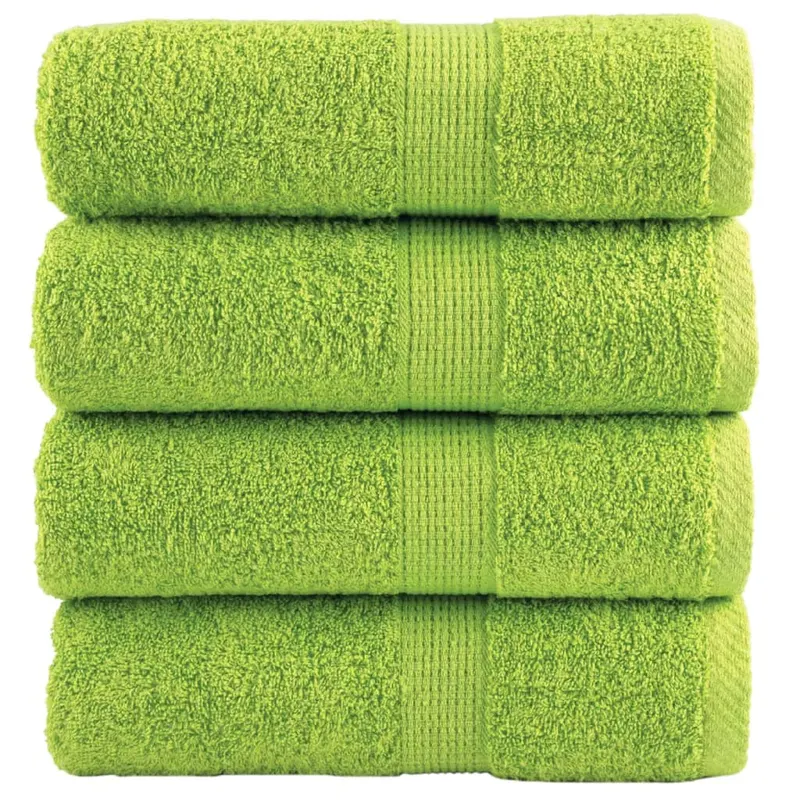 prosoape maini premium solund 4 buc verde 30x30 cm 600 gsm