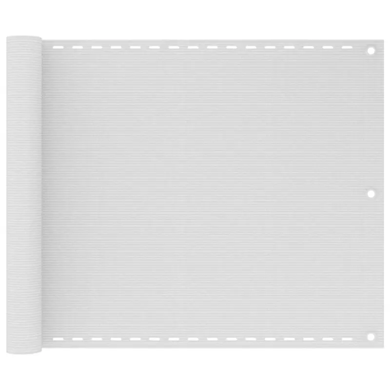 paravan de balcon, alb, 75x300 cm, hdpe