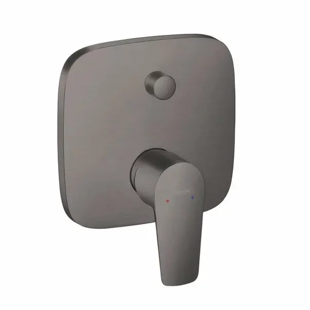 Baterie cada - dus incastrata Hansgrohe Talis E monocomanda negru - crom periat