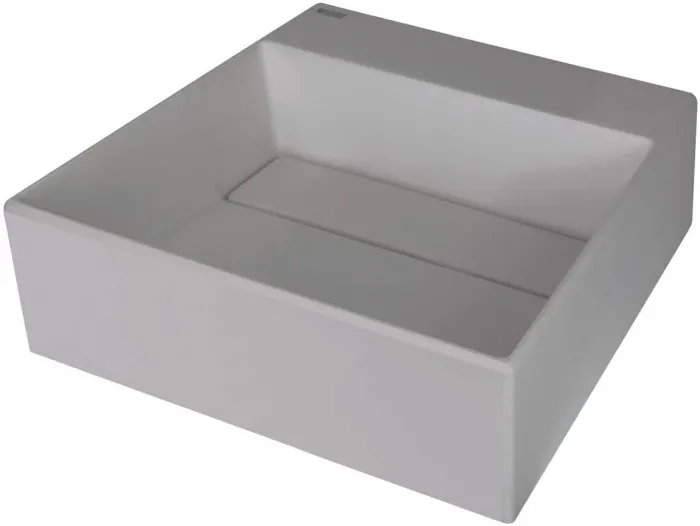 Lavoar din granit, capac scurgere, montare blat, 40x40 cm, gri, Deante Correo