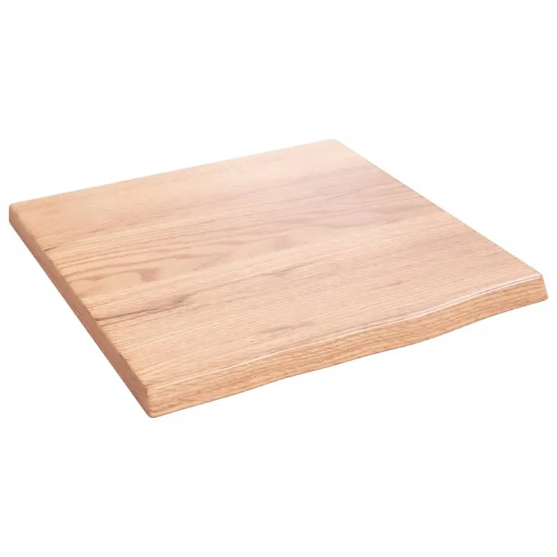 polita perete maro deschis 40x40x2 cm lemn masiv stejar tratat