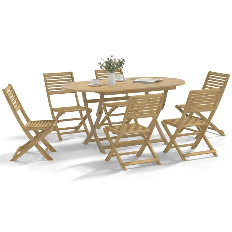 scaune gradina pliante 6 buc. 48,5x61,5x87 cm lemn masiv acacia
