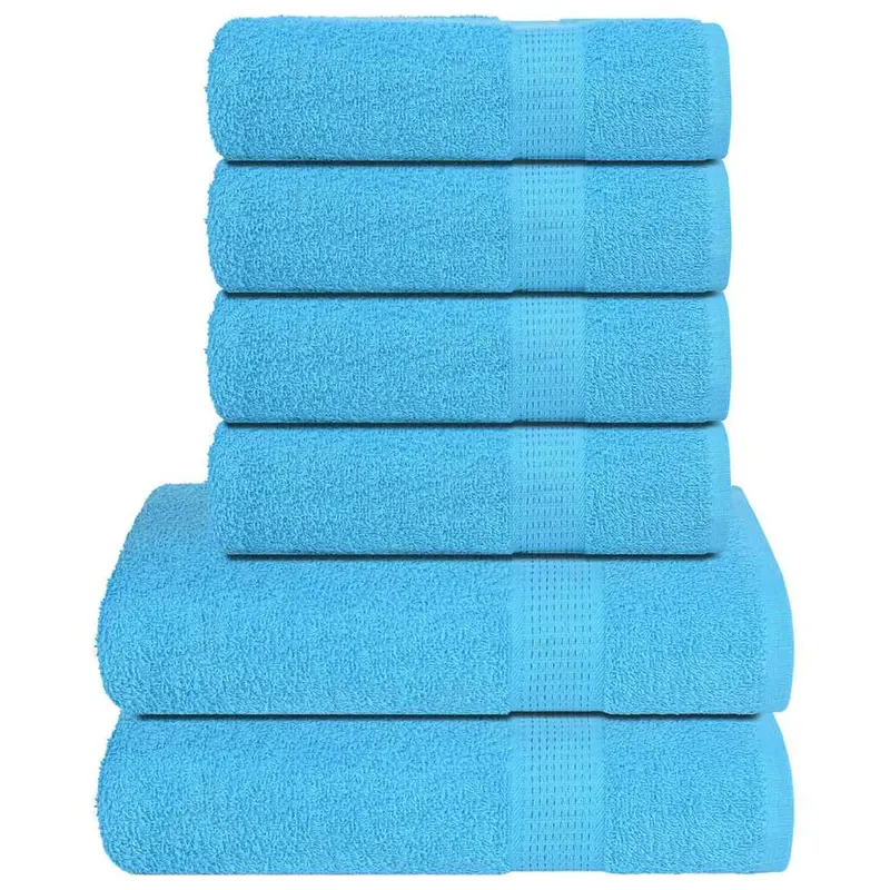 Set prosoape frogn 6 piese, turcoaz, 360 g/m2