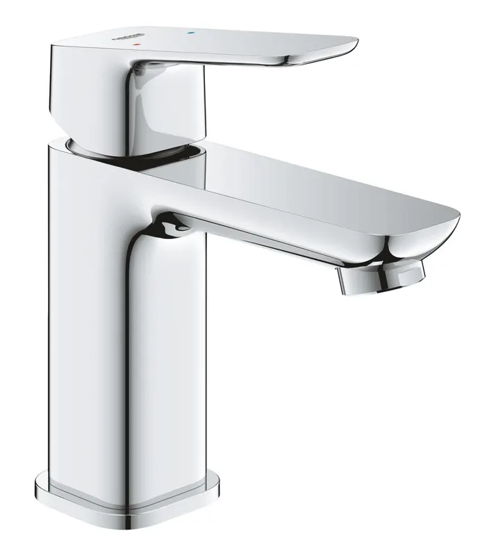 Baterie lavoar Grohe 1016990000, Cubeo, tip comanda monocomanda, tip instalare pe lavoar, marime s, crom
