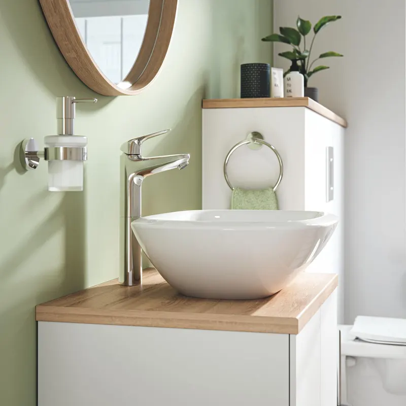 Baterie lavoar Grohe 24331001, Swift, tip comanda monocomanda, tip instalare pe blat, marime xl, crom