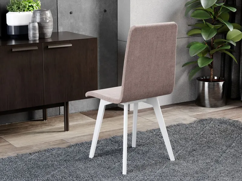 Scaun Rosa Crem- Rino 6 - Tip Scoica Tapitat — imaginea 2