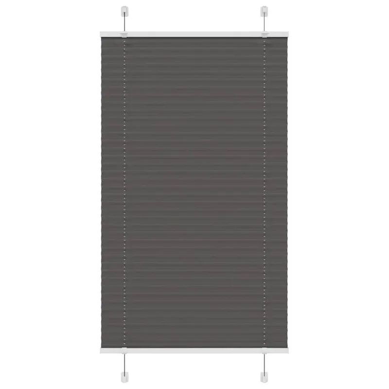 jaluza plisata negru 75x100cm latime tesatura 74,4 cm poliester