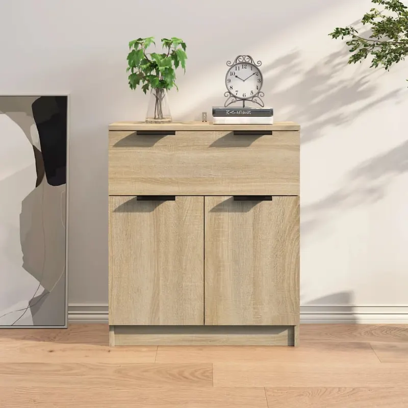 servanta, stejar sonoma, 60x30x70 cm, lemn prelucrat