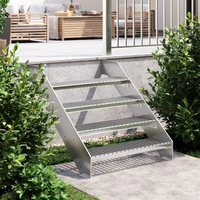 treapta tip gratar, 80x24x7 cm, otel galvanizat