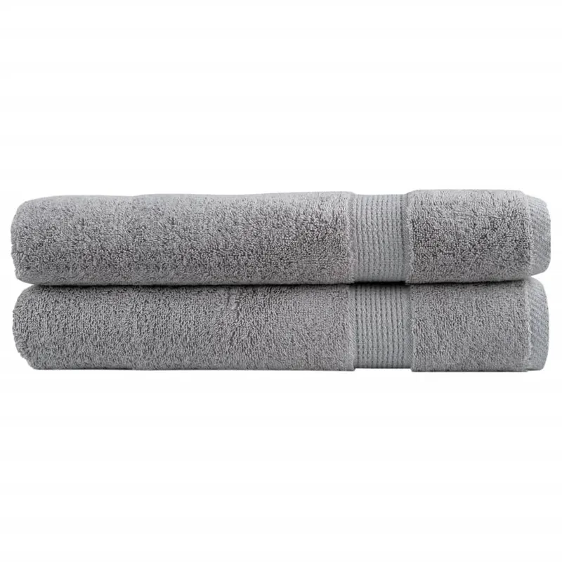 prosoape premium solund 2 buc gri 100x200cm 600gsm