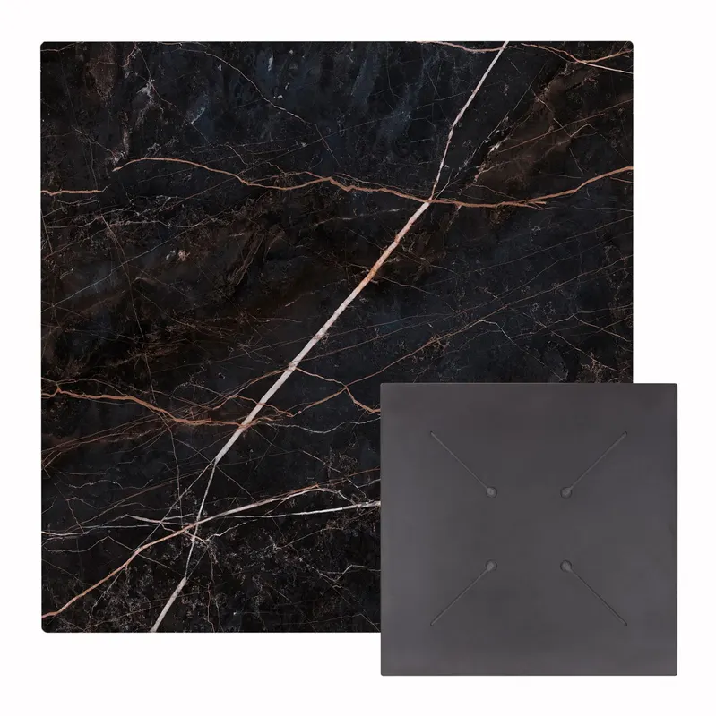 Blat masa HPL VOJENS 2 MARBLE 70 CM - Negru