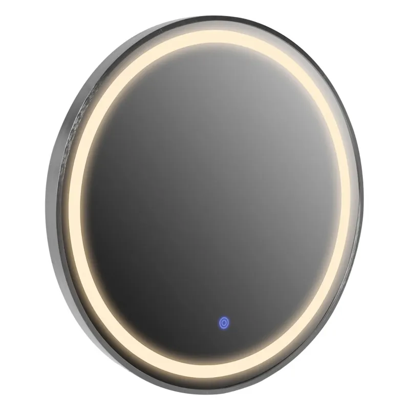 Oglinda de perete NIARO LED Ø60 CM - Grey
