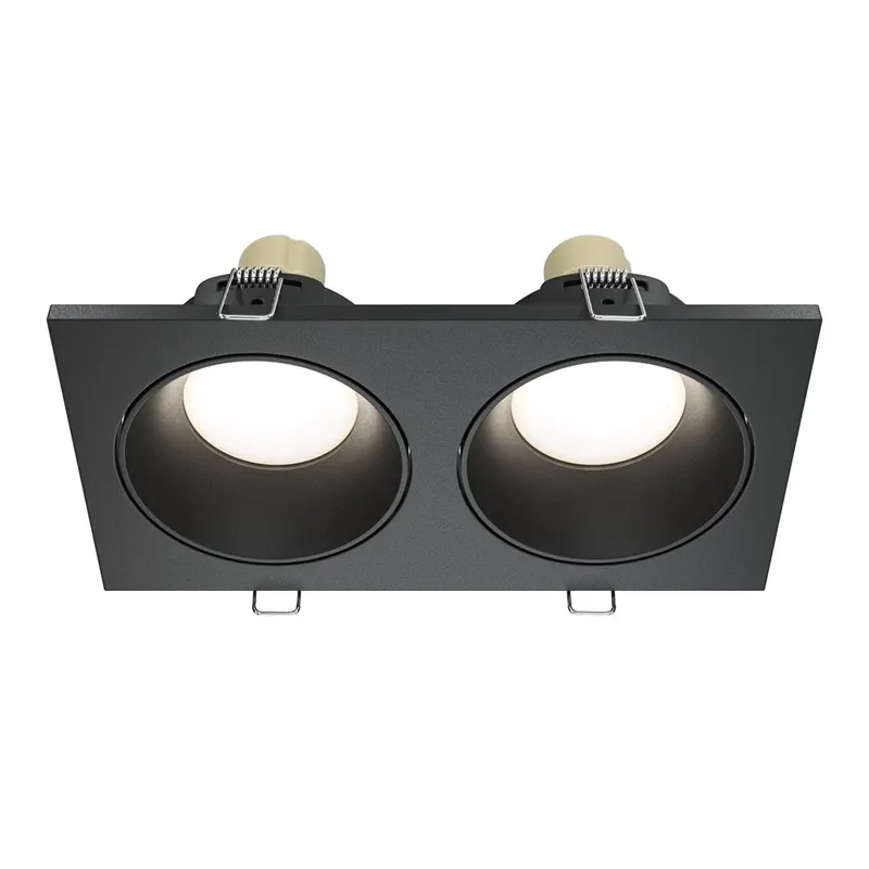 Spot incastrat OZANA DOUBLE - Negru