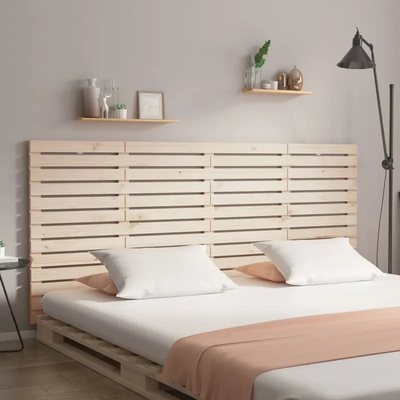 tablie de pat pentru perete, 156x3x91,5 cm, lemn masiv de pin