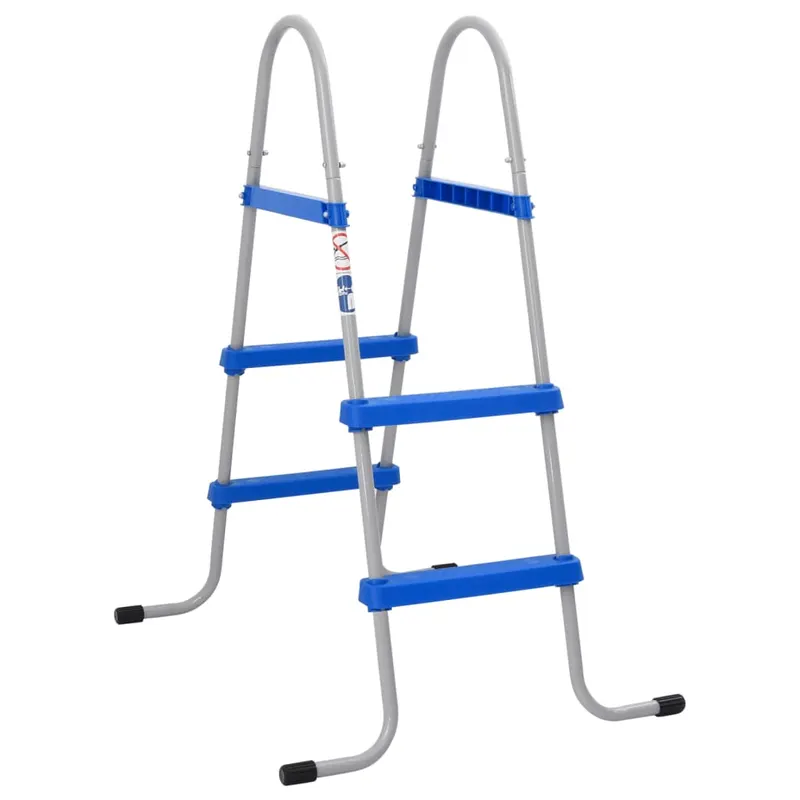 Scara de piscina pentru piscina supraterana 84 cm otel/ plastic