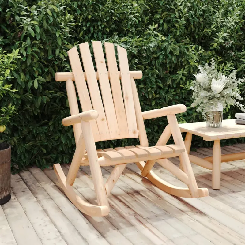 scaun balansoar de gradina, 69x96x101 cm, lemn masiv de molid