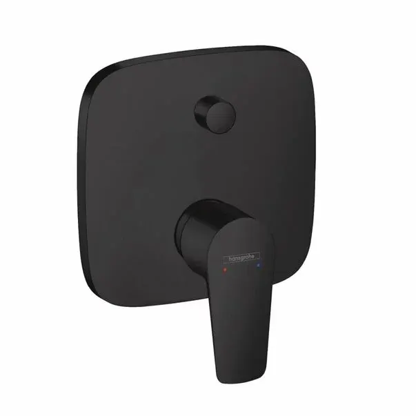 Baterie cada - dus incastrata Hansgrohe Talis E monocomanda negru mat