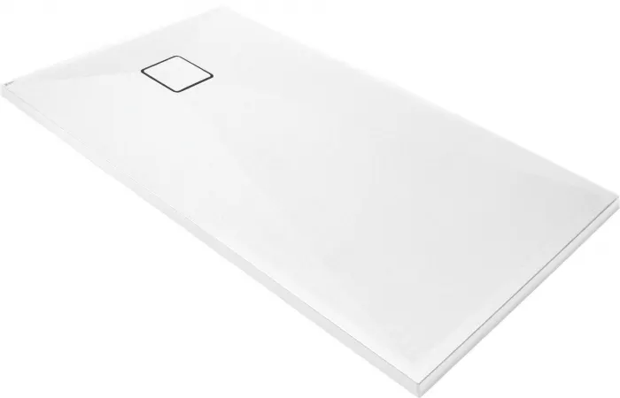 Cadita de dus dreptunghiulara, din granit, slim, alba, 140x70x4.5 cm, Deante Correo
