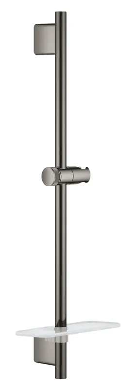 Bara dus Grohe 26602A00, SmartActive, aparenta, 630 mm, etajera, lucios, grafit