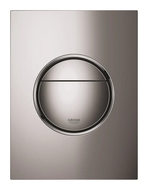 Clapeta WC Grohe 37601A00, Nova Cosmopolitan, S, dubla, 130 x 172 mm, verticala, plastic, lucios, grafit