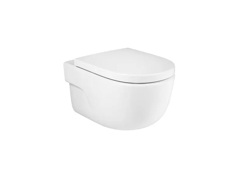 Vas WC Roca A34624L000, 360 mm, 560 mm, 300 mm, 1 functii speciale, suprafata antiaderent, suspendat, Alb