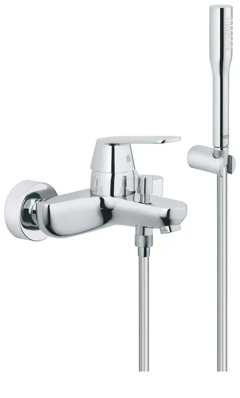 Set baterie cada Grohe 32832000, 124 mm, 1 bar, 65 mm, 1.5 m, 210 mm, 163 mm, 39 mm, 2 orificii instalare, Crom