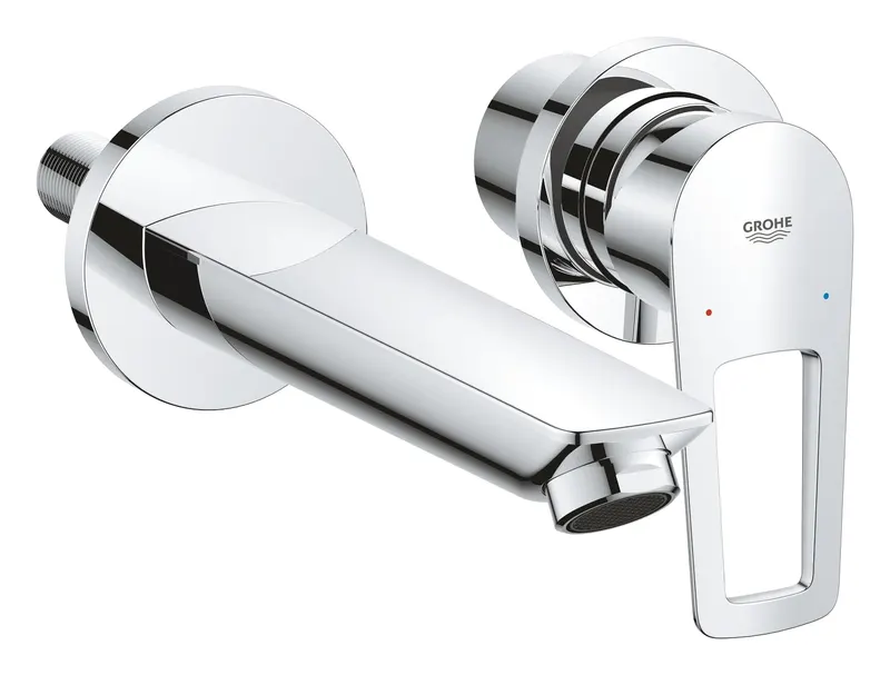 Baterie de lavoar Grohe 20289001, 1 bar, 35 mm, 60 mm, 177 mm, 2 orificii instalare, 1 2 dimensiune racord, Crom