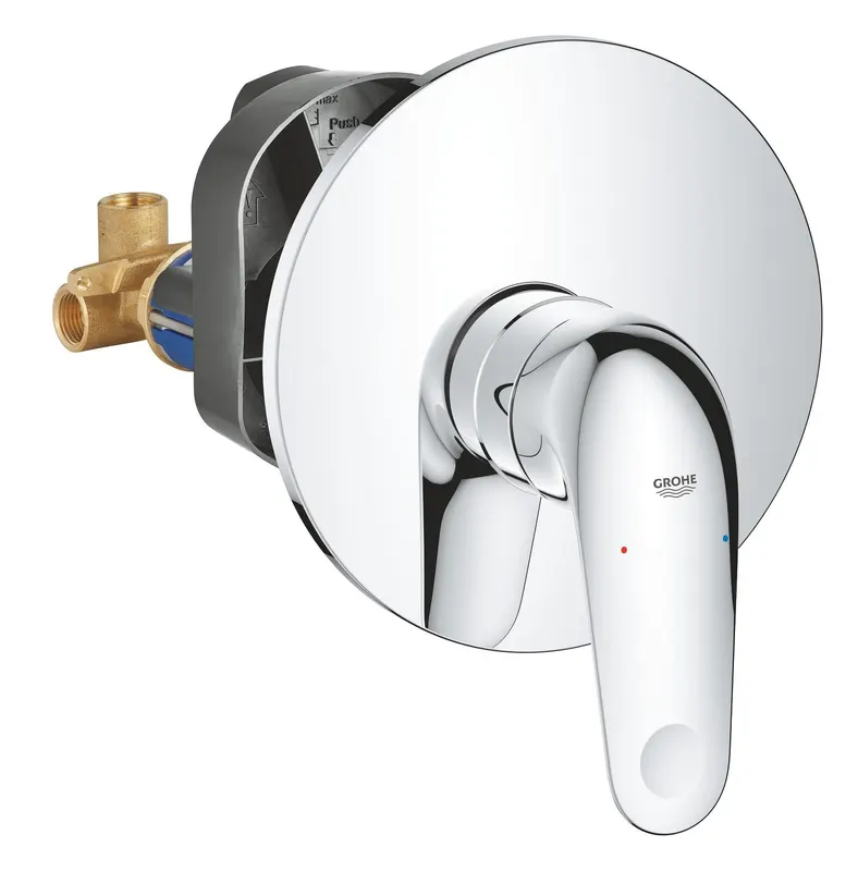 Unitate comanda Grohe 24334001, 1 bar, 158 mm, 10 mm, 1 iesiri, 1 functii palarie dus, 1 2 dimensiune racord, Crom