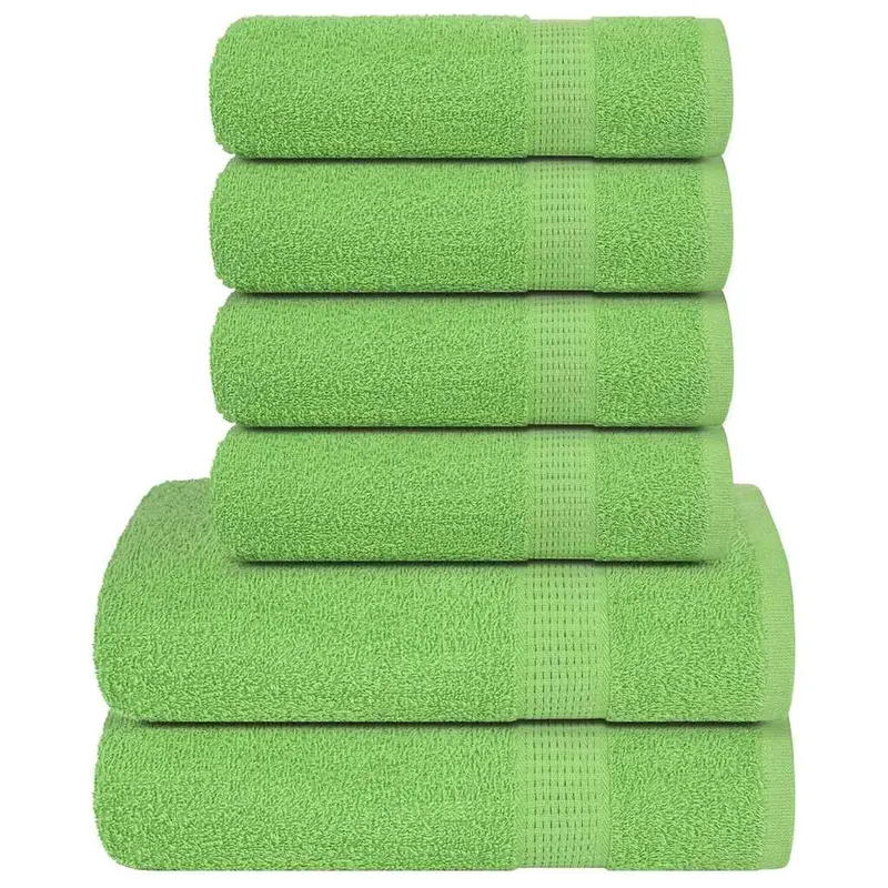 Set prosoape frogn 6 piese, verde mar, 360 g/m2