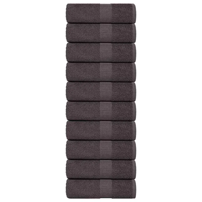 Prosoape de oaspeti, frogn, 10 buc., antracit, 30x50 cm, 360 g/m2
