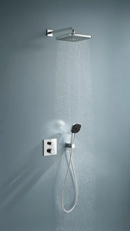 Sistem de dus Grohe 34882000, Grohtherm, tip incastrare incastrat, pentru dus, pentru un dus confortabil zilnic, crom