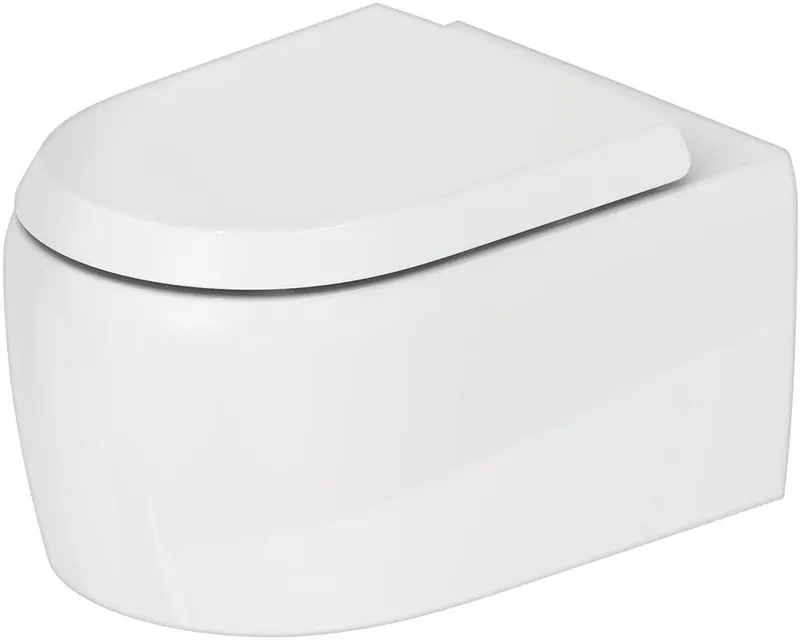 Vas WC Duravit 2556090000, Qatego, montaj suspendat, tip clatire jet de apa, tip evacuare orizontala, alb