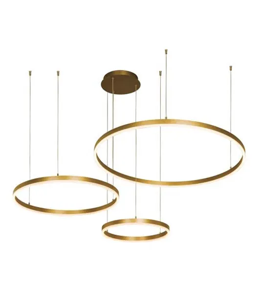 Set 3 lampi suspendate EDEN GOLD DIMMABIL - Gold