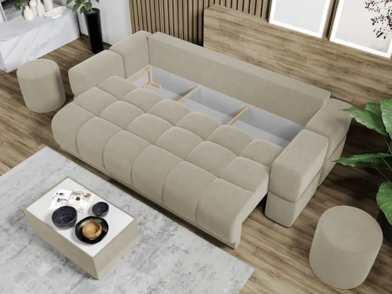 Canapea Bubble Aurora 3 Bej — imaginea 3