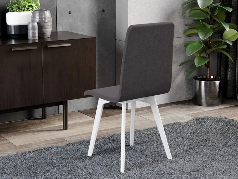Scaun Rosa Gri Inchis - Westa 8 - Tip Scoica Tapitat — imaginea 2
