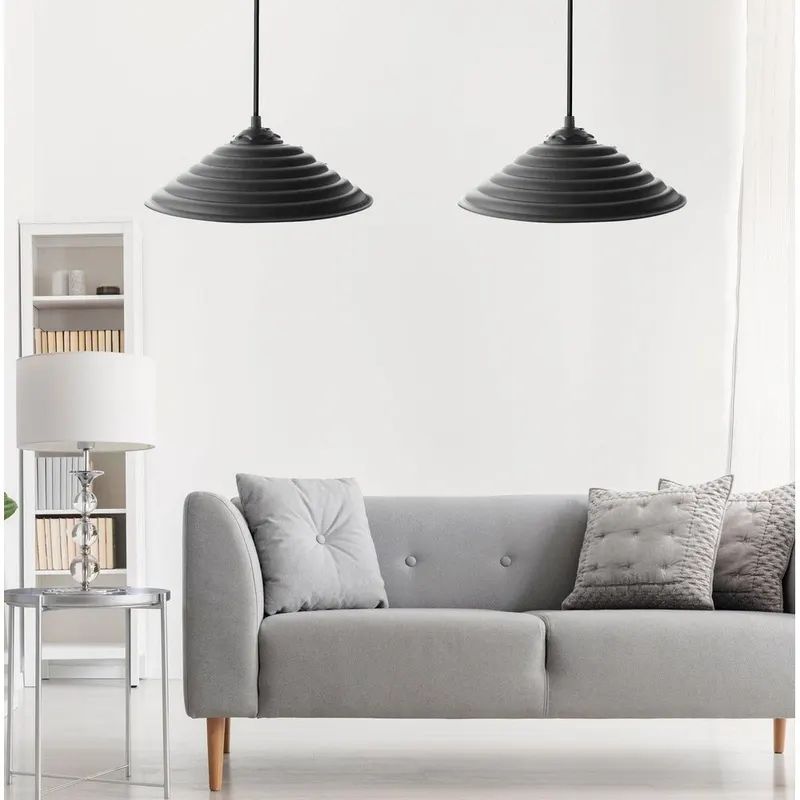 Lustra 204 Chandelier, Negru, 25x25x50 cm - Negru