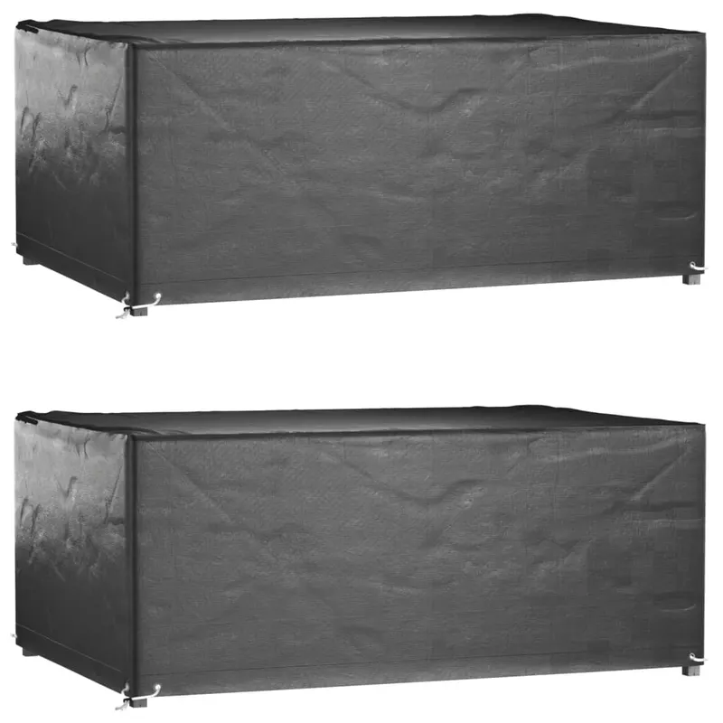 huse mobila gradina, 2 buc, 8 ocheti, 180x122x75cm, rectangular