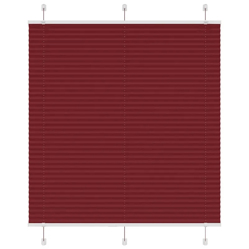 jaluza plisata bordeaux rosu 115x100 cm latime tesatura