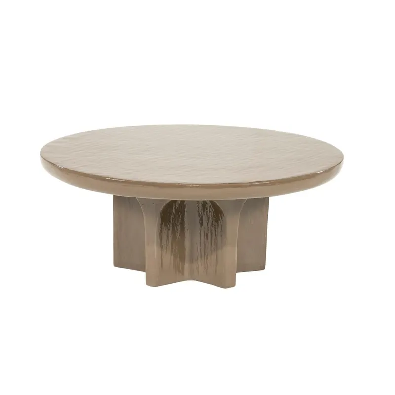 Masuta de cafea VALDIM Ø80 x 32 CM - Maro