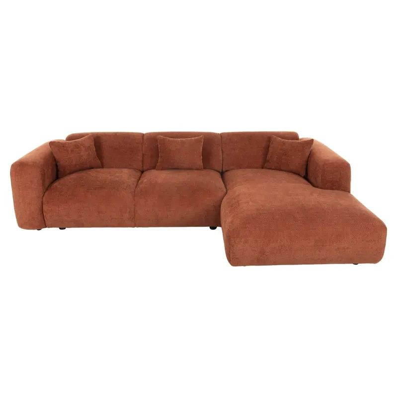 Coltar dreapta LARCO CHENILLE 282 CM - Orange
