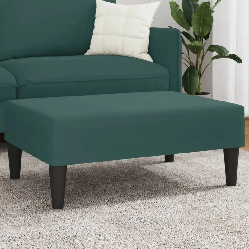 taburet, verde inchis, 77x55x31 cm, catifea