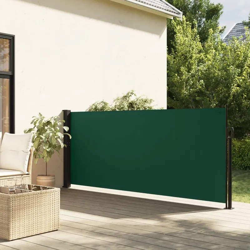 copertina laterala retractabila, verde inchis, 120 x 600 cm