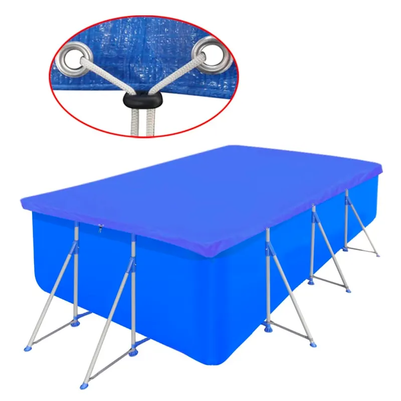 prelata pentru piscina, 400x207 cm, pe, dreptunghiular, 90 g/mp