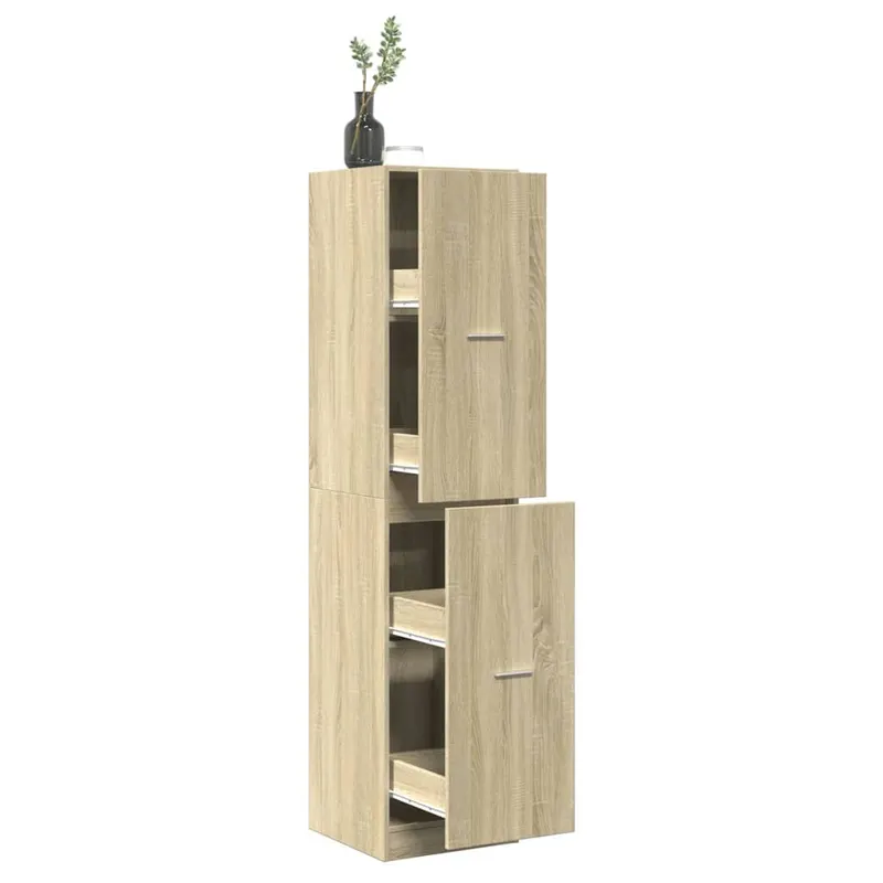 dulap de farmacie, stejar sonoma, 40x41x174,5 cm lemn prelucrat