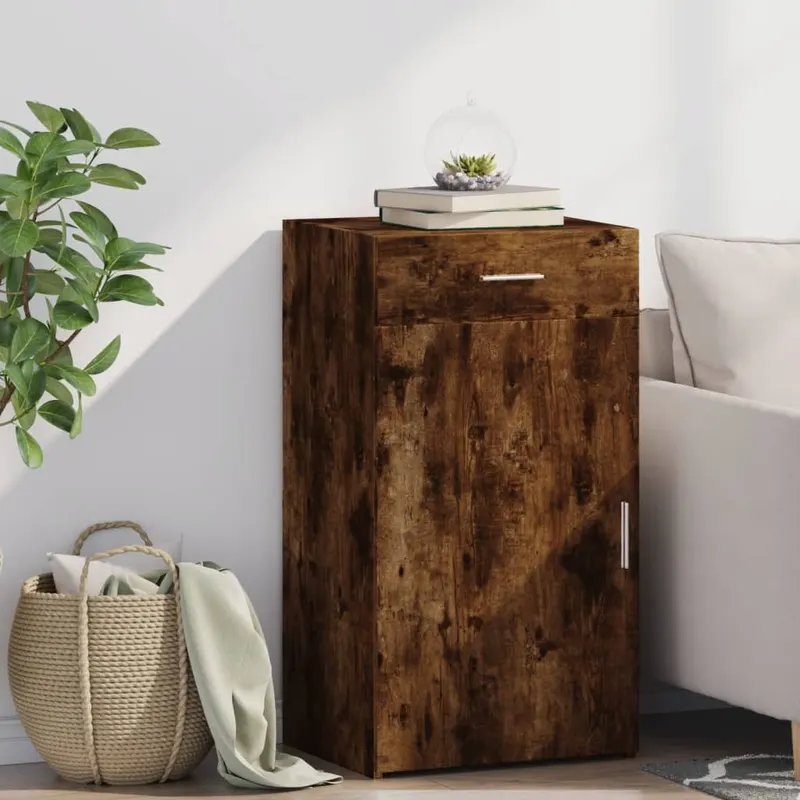 dulap, stejar fumuriu, 50x42,5x93 cm, lemn prelucrat