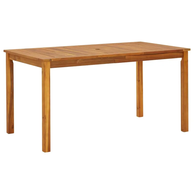 masa de gradina, 140 x 80 x 74 cm, lemn masiv de acacia