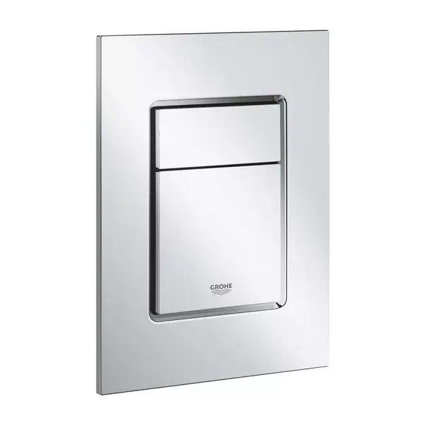 Clapeta actionare Grohe 37535000, Placa actionare Skate Cosmo, pentru toaleta, tip instalare verticala, crom