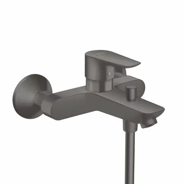 Baterie cada - dus incastrata Hansgrohe Talis E negru - crom periat