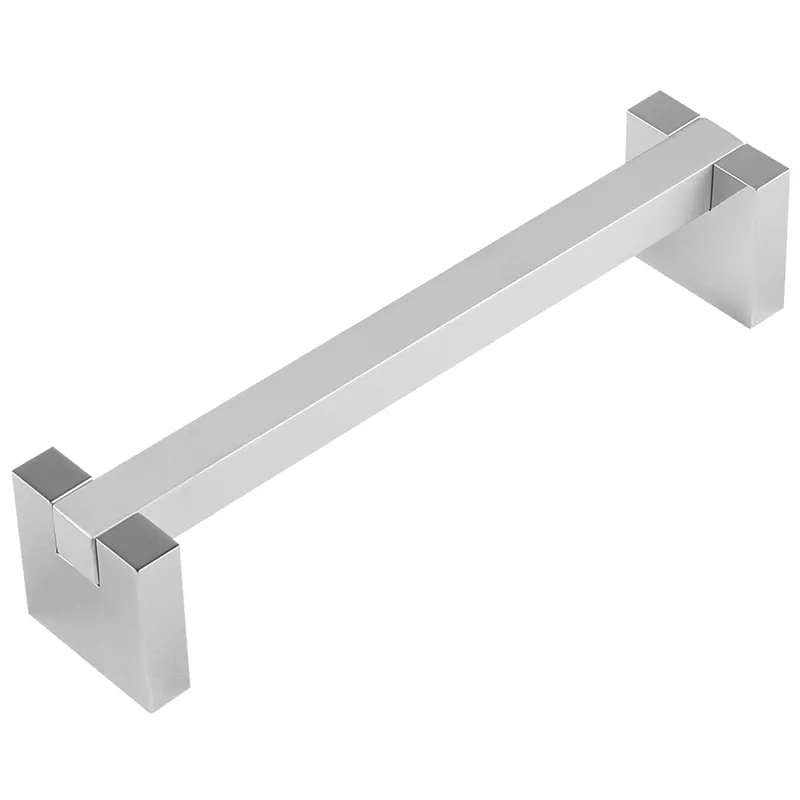 Maner aluminiu FA 26172, mat crom cu terminatii zamac finisaj crom, 128 mm