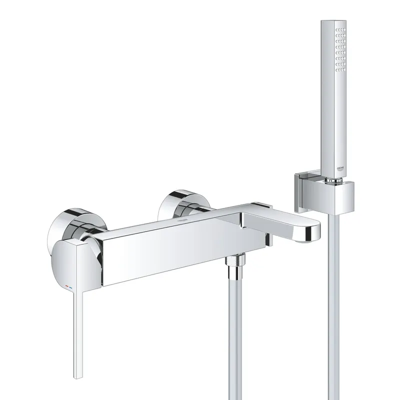 Set baterie cada Grohe 33547003, 1 bar, 66 mm, 1.5 m, 189 mm, 89 mm, 2 orificii instalare, 1 functii para dus, Crom